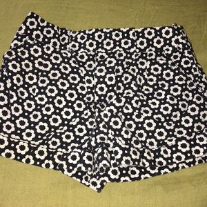 Carter’s Black White Flower Shorts